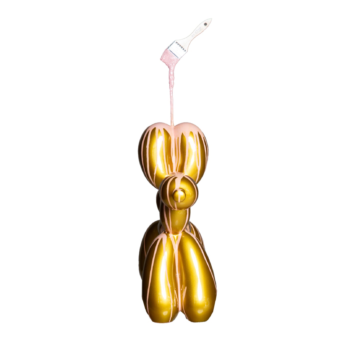 Cane Palloncino e Pennello Oro