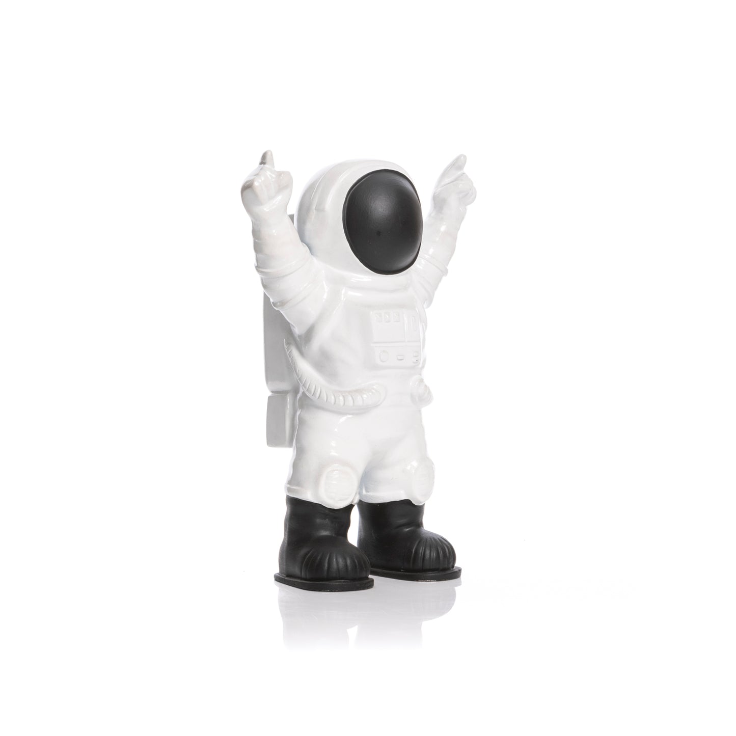 Astronauta globo in vetroresina nero - Asmat Design