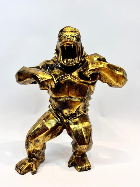 King Kong in resina oro - Asmat Design
