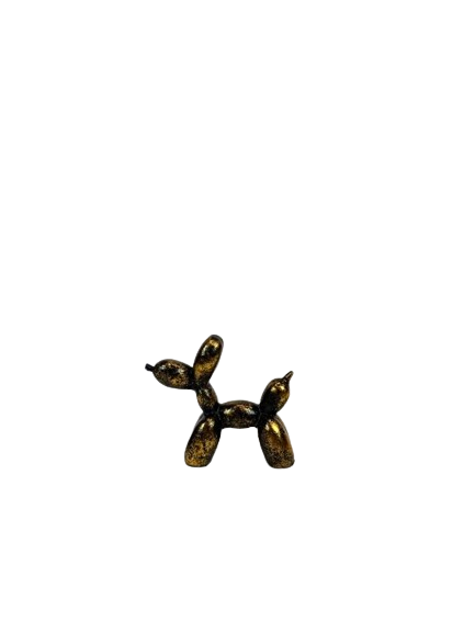 Mini balloon dog in resina