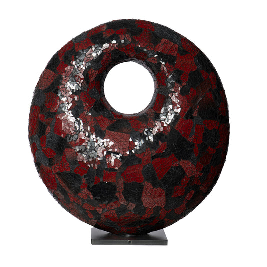 DONUTS - Lampada Mosaico Rosso/Nero