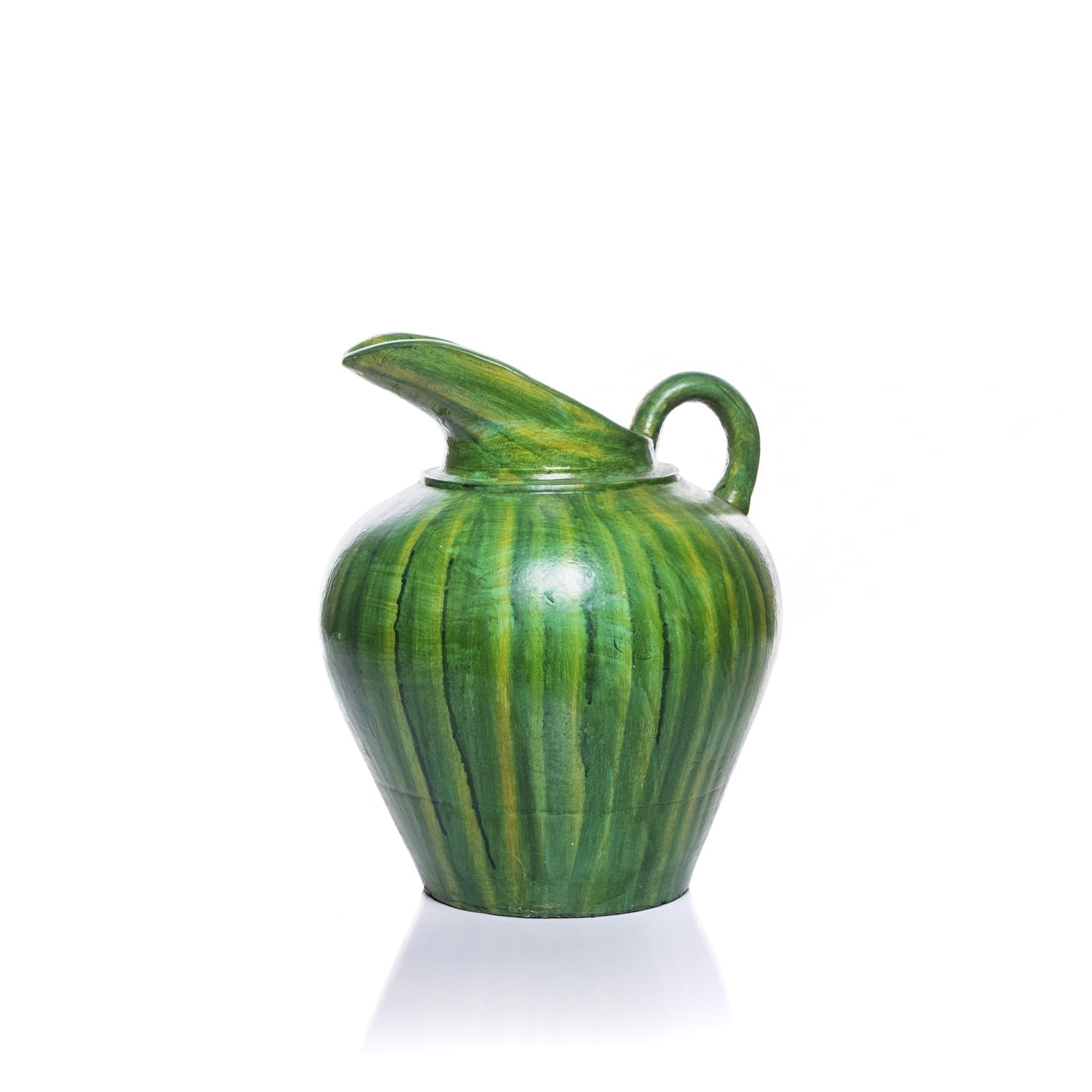 Anfora in ceramica verde Arte Asmat