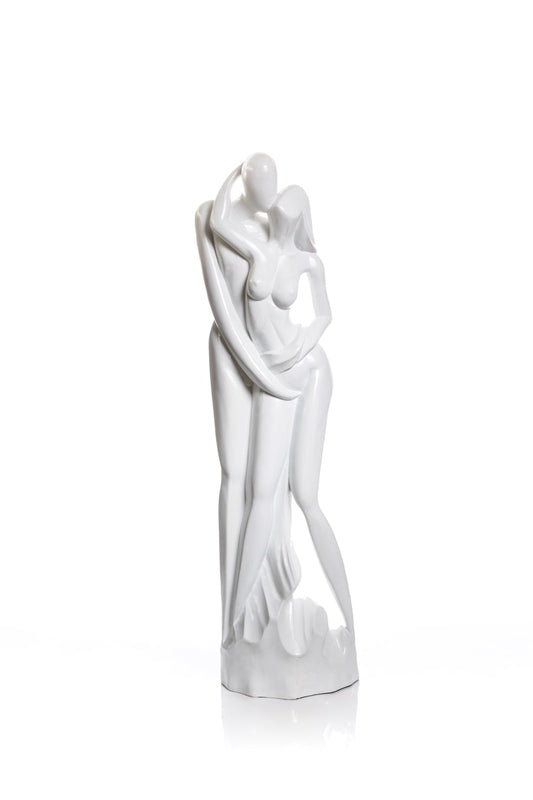 Statuette in legno bianco - Asmat Design